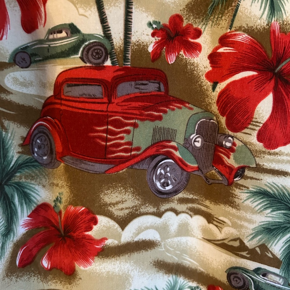 Hot Rod Hawaiian Shirt size L - Picture 3 of 8